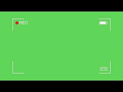 CamCorder - Green Screen effect - Recording [4K] - VHS 100% battery