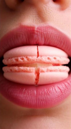 Strawberry Macaron | Light Crunch ASMR