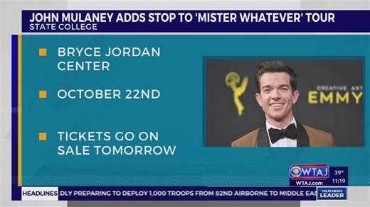 John Mulaney adds State College stop to 'Mister Whatever' tour
