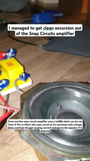 Who would have thought that the snap circuits amplifier is just a giant lm386