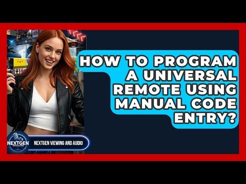 How To Program A Universal Remote Using Manual Code Entry? - NextGen Viewing and Audio
