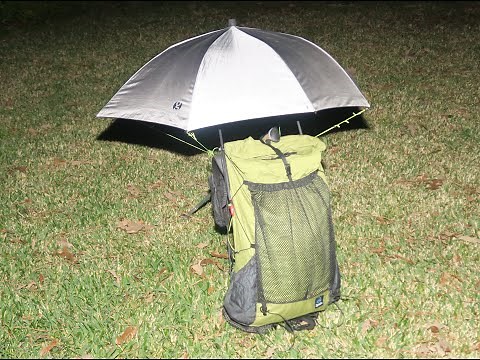 Backpacking Umbrella Head and Hands Free Version 3.0 - How to Make