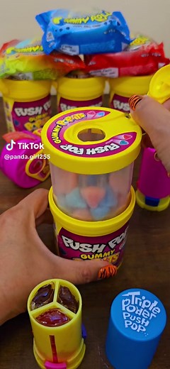 Easy push pop its gummy candy ● Panda Girl