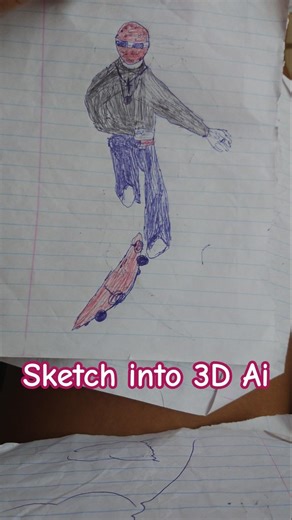 Convert your sketches into 3d Ai