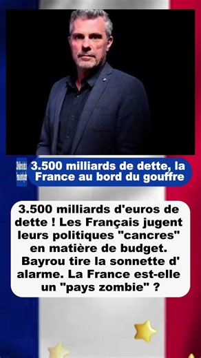 3.500 milliards de dette, la France au bord du gouffre | #Dette #France #Budget #Économie #Sondage