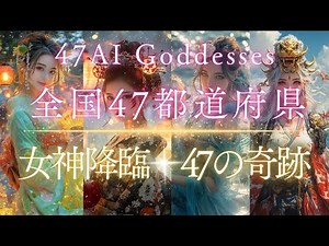 AI Goddess Descent When 47 Prefectures Become Goddesses! AI Japanese Goddesses #AI Art #Generated AI