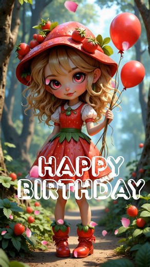 Sing and dance with Cute Strawberry Girl in this adorable Happy Birthday song! 🍓🎂 Perfect for kids, teens, and anyone who loves cute animated characters, this cheerful tune brings sweet vibes, sparkly energy, and birthday fun! 💕🎶 Celebrate your special day with a fun kawaii pop beat, happy dancing, and strawberry sparkles all around. 🍰✨ Use this video to say “Happy Birthday!” to your friends and family — the Strawberry Girl way! 🌈🎉 #HappyBirthday #StrawberryGirl #CuteAnimation #BirthdaySo