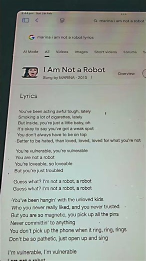 I Am Not a Robot • MARINA and the Diamonds (cover)