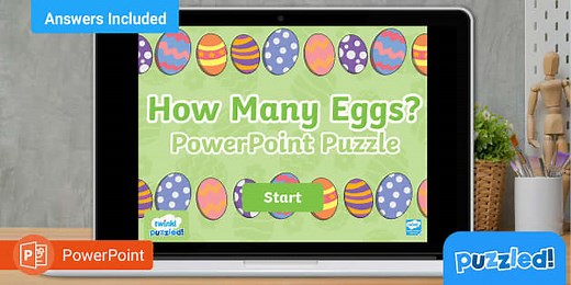 How Many Eggs Picture Puzzle PowerPoint