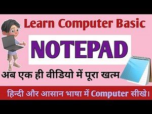 Learn Basic Microsoft Notepad || Complete in One Video || #techbhavya #Notepad #Basic