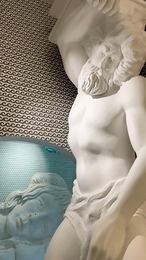 13K views · 32 reactions | The Reel version of one of my favorite theme rooms at @theroxburyexperience - Terrazza of the Titans  Featuring two things I can’t wait to incorporate into our future home design - statues and ceiling murals ✔️✔️ #exploringhotelkitsch #themehotel #greekmythology #fantasydesign #interiordesign #hotelroom | A Pretty Cool Hotel Tour | Facebook