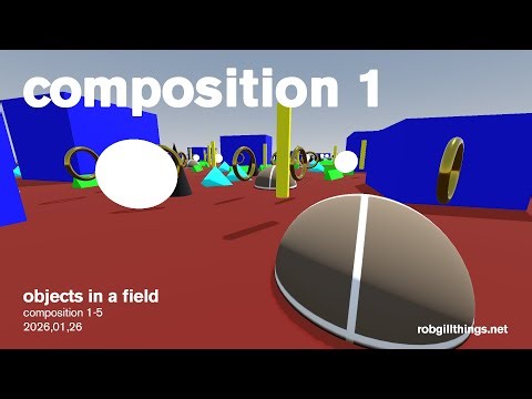 Objects in a field - composition 1-5 - 2026,01,26 - ring world