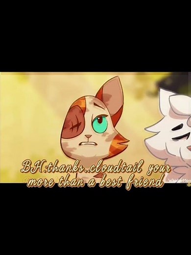 brightheart x cloudtail ❤️ #warriorcats #books #wcue #edit #wcueedit #warriors #edit #cats #views