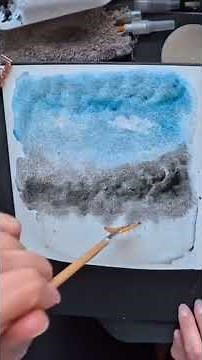 Daniel Smith Lunar Series Watercolor Abstract 3-Color Landscape