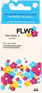 FLWR - Inktcartridge / 100XL / Geel - Geschikt voor Lexmark | bol.com