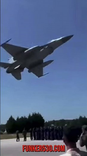 Turkish F-16 attempts extremely low altitude fly-by maneuver when it crashes into a treeline.