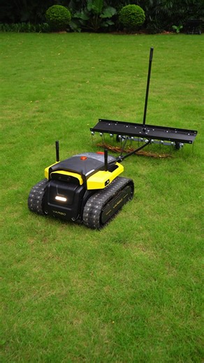 4K views · 27 reactions | Discover how Yarbo turns into a dethatcher! With its adaptable tow hitch, Yarbo effortlessly tows various yard equipment. What would you like to see Yarbo tow next? #Yarbo #robotics #lawnmower #lawncare #towhitch | Yarbo | Facebook