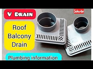 V Drain | Balcony Drain | Roof Drain | Terrace Drain | Plastic Drain for Roof and Balcony |