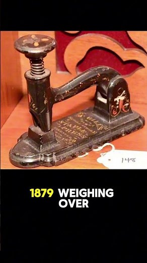 The first commercially successful stapler, McGill's Single-Stroke Staple Press, was patented in 1879