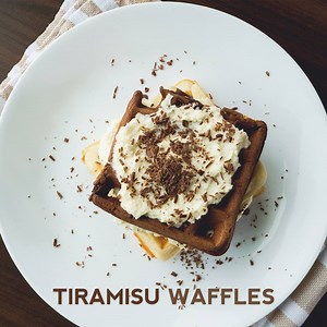 Tiramisu Waffles – Our favorite Italian dessert meets our favorite breakfast food, and it is BEAUTIFUL. Get the written recipe here: http://po.st/dQGcgB | 12 Tomatoes