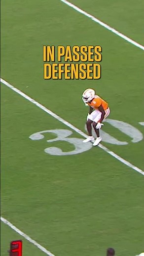 Hadden led Tennessee's defense in passes defended and interceptions 🙌 #chiefs #shorts #nfldraft