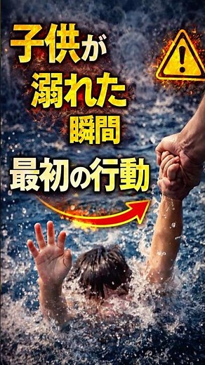 子供が溺れた瞬間、最初の行動｜なんでこれする？元消防士解説#子供の事故#溺水#防災#命を守る#元消防士