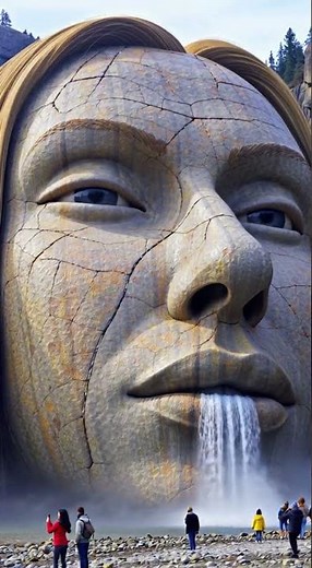 Beautiful Waterfall Sculpture | Calming Water Art Installation