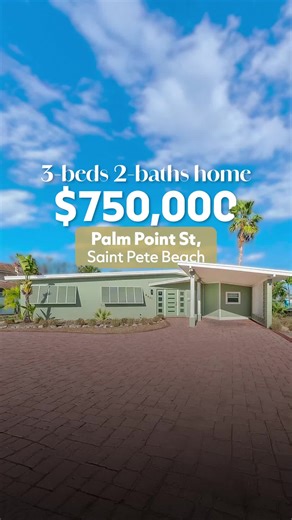 🏖️ Coastal Luxury Just 3 Blocks from the Beach 🌊✨ 📍 Saint Pete Beach 💰 $750,000 🛏️ 3 Bedrooms 🛁 2 Bathrooms 📐 1,626 Sq Ft Discover refined coastal living in this fully renovated, move-in-ready home, perfect as: ✔️ A primary residence ✔️ A luxury vacation home ✔️ A high-end rental investment ✨ Property highlights: 🆕 Newer roof, updated electrical & plumbing 🔥 Tankless water heater 🍽️ Designer kitchen with custom cabinetry, quartz countertops & natural gas range 🏠 Restored terrazzo floo