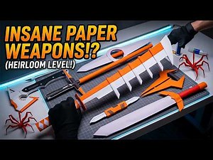 🔴 ⚔️Ninja Weapons Papercraft 🗡🏹Origami and paper craft funny toys #9