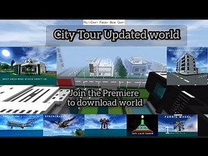 City Tour mini block craft updated world