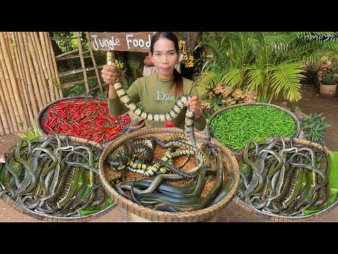 Snake Soup Recipe | Snake Stir fried with pineapple | BBQ Snake | Best Snake Recipes