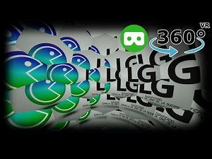 Pacman LG Logo | Intro Multi „5“ Double Rainbow Effects - 360 VR