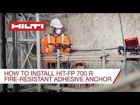 Hilti HIT-FP 700 R Adhesive Anchor - How To Install