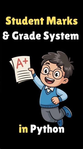 Student Marks and Grade System in python#shorts