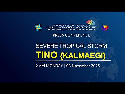 Press Conference :Severe Tropical Storm TINO {Kalmaegi} at 9AM | November 03, 2025 - Monday