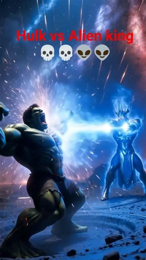 Hulk Ne bachaya Shahar ko ek alien se #hulk #shorts #cartoon 💀💀☠️☠️