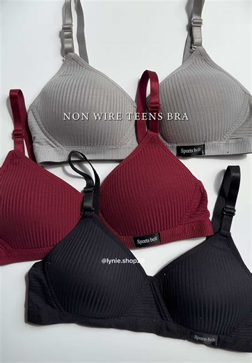 Thin Padded Petite Cotton Non-Wire Teen Bra. #fyp #trending