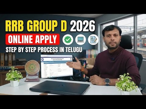 RRB Group D 2026 Online Apply Process Telugu | RRB Group D Online Form Fill up 2026 | RRB Group D
