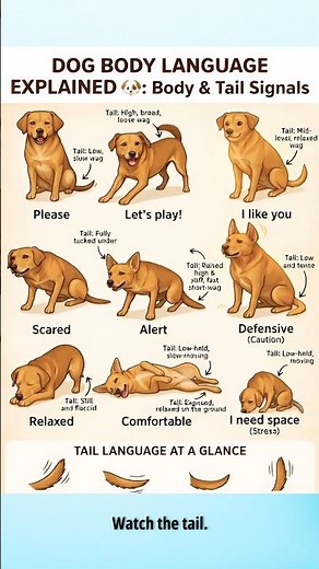 Decode Your Dog’s Tail 🐶 | Dog Psychology Explained #petpsychology
