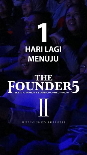 The Founders on Instagram: "H-1 menuju The Founder5 II: Unfinished Business! Tegangnya udah mulai kerasa, tinggal menghitung jam, dan Istora makin kerasa atmosfernya dari sekarang. Yang nonton stand-up @ernestprakasa di The Founder5 tahun lalu pasti masih kebayang set-nya yang rapi tapi pedes. Tahun ini beda karena koh Ernest nggak stand-up, tapi turun ke sketch & improv. Siap lihat Koh Ernest yang lebih lepas dan lebih spontan? Tiket udah mulai menipis, jangan nunggu lama. Langsung beli tiketny
