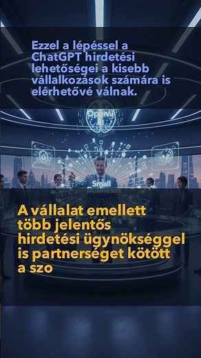 ChatGPT-ben már a kisvállalkozások is hirdethetnek #ai #chatgpt