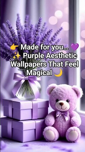 Purple Aesthetic Wallpapers 💜✨ | Cute & Soft Girl Vibes #shorts #phonewallpapers #viralshorts #cute
