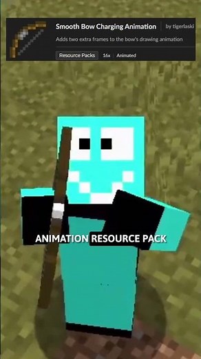 A Minecraft Resource Pack That Makes Bow Drawing Look Smoother!