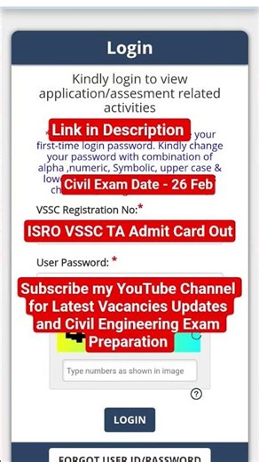 ISRO VSSC TA Admit Card 2026 Released 🚀 | Download Now |#isro #isrorecruitmemt #isroupdate #isroexam