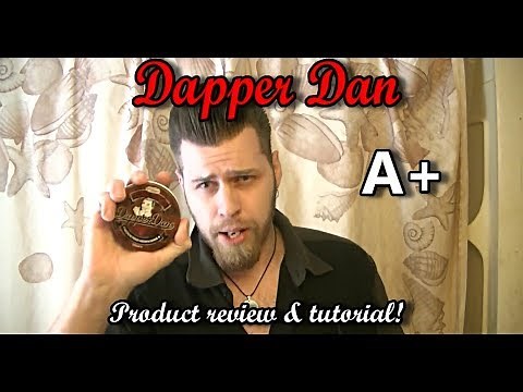 Dapper Dan medium hold (water based) pomade tutorial and review!