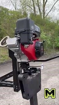 Adjusting idle speed screw on Mud-Skipper Feather Lite surface drive mud motor 459cc Predator engine