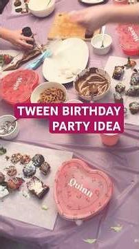 Birthday Party Idea for Tweens #cricut