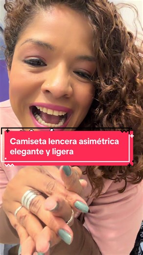 La camiseta lencera asimétrica que eleva el look Esta camiseta lencera asimétrica es perfecta para looks arreglados sin esfuerzo. #camisetalencera #topasimetrico