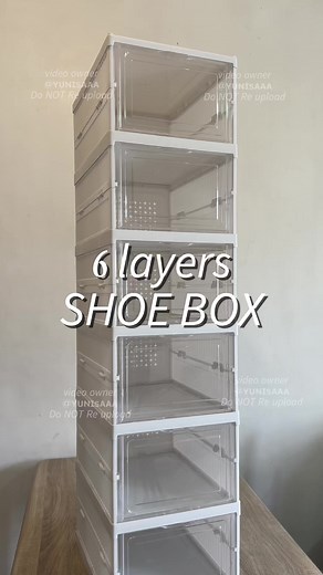 Transparent Shoe Boxes with Ventilation for Storage