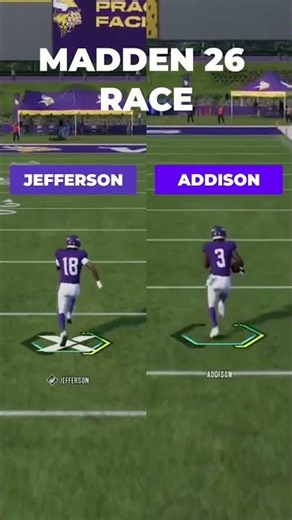 Justin Jefferson VS Jordan Addison MADDEN 26! WHO WON?